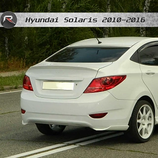 Спойлер лип HS-2 Hyundai Solaris (2010-2016) + УСТАНОВОЧНЫЙ КОМПЛЕКТ