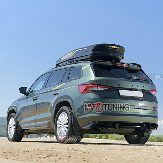 Диффузор заднего бампера для Skoda Kodiaq (2016-2024) Под покраску