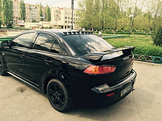 Козырек на крышу с 9 зубьями Mitsubishi Lancer X (2007-2016) + УСТАНОВОЧНЫЙ КОМПЛЕКТ